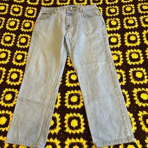 Vintage 90s Light Wash Calvin Klein Men’s Baggy Jeans Size 38/34